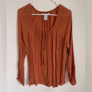 American Rag Burnt Orange Women’s Blouse